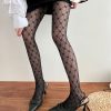 早秋百搭通勤性感织花黑色连裤袜气质菱格花提花美腿显瘦微透黑丝